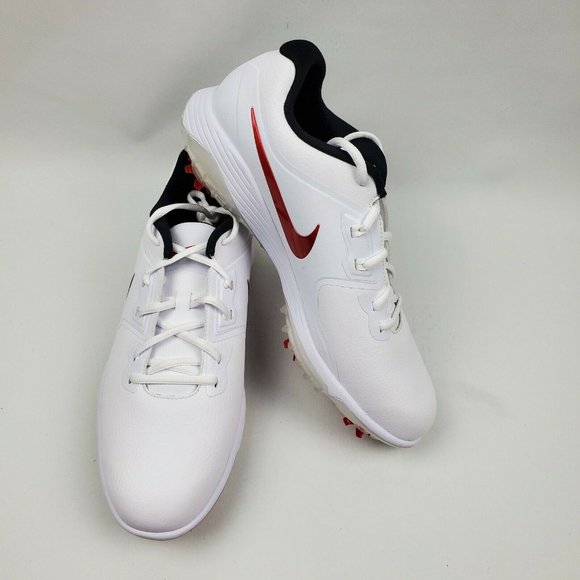 Nike Shoes Nike Men Vapor Pro Golf White University Red Shoes